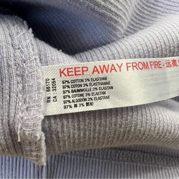 UO Out From Under Ryan Ribbed Half-Zip Cropped Tee in Lavender - Picture 10 of 10